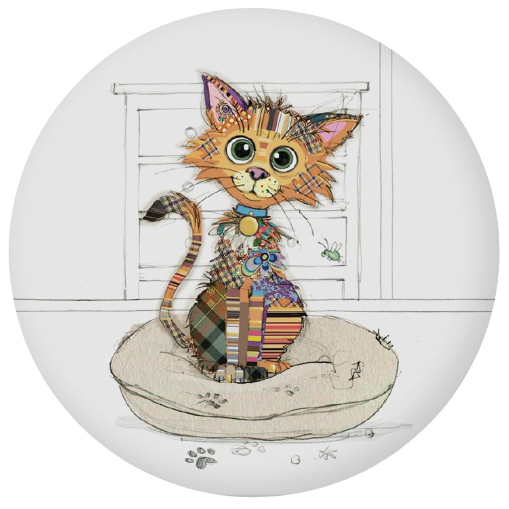 MAGNET ROND KOOK ENFANTS CHAT MIGNON