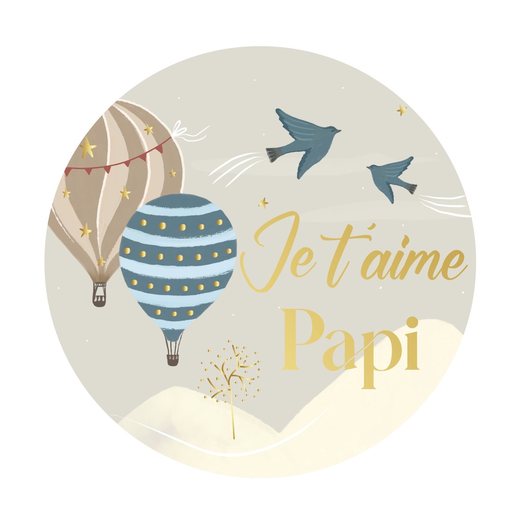 MAGNET ROND ESPRIT DES PLUMES ET DES FLEURS