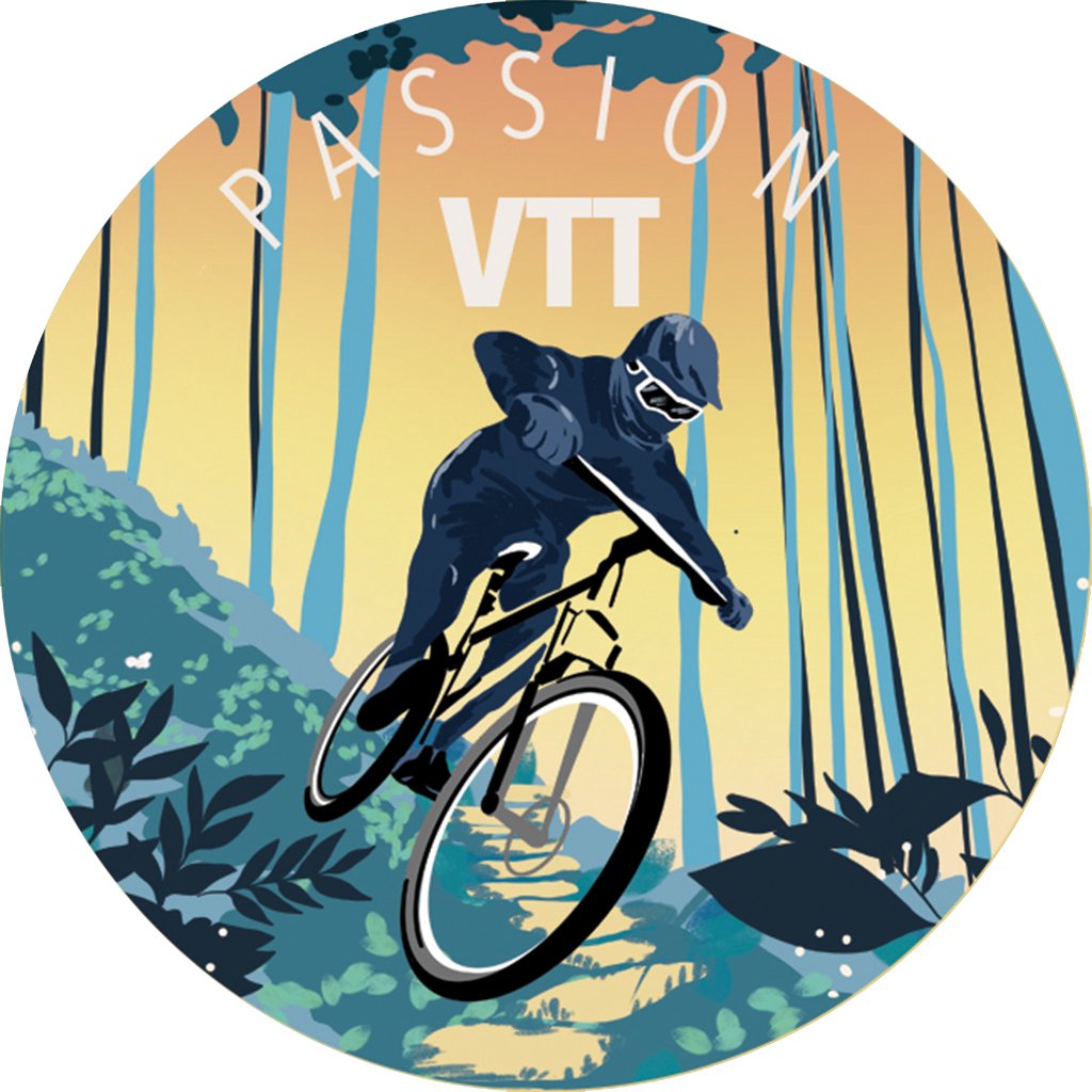 MAGNET ROND CAKE AND CRAYONS - PASSION VTT