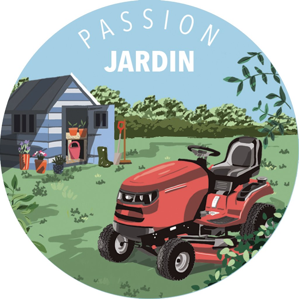 MAGNET ROND CAKE AND CRAYONS - PASSION JARDIN