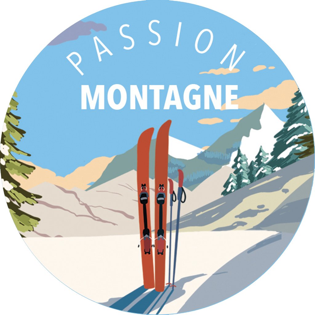 MAGNET ROND CAKE AND CRAYONS - PASSION MONTAGNE