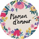MAGNET ROND CAKE AND CRAYONS - MAMAN D AMOUR