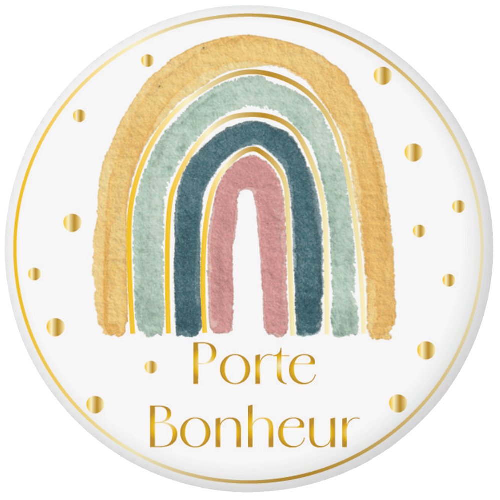 MAGNET ROND AQUARELLE - PORTE BONHEUR