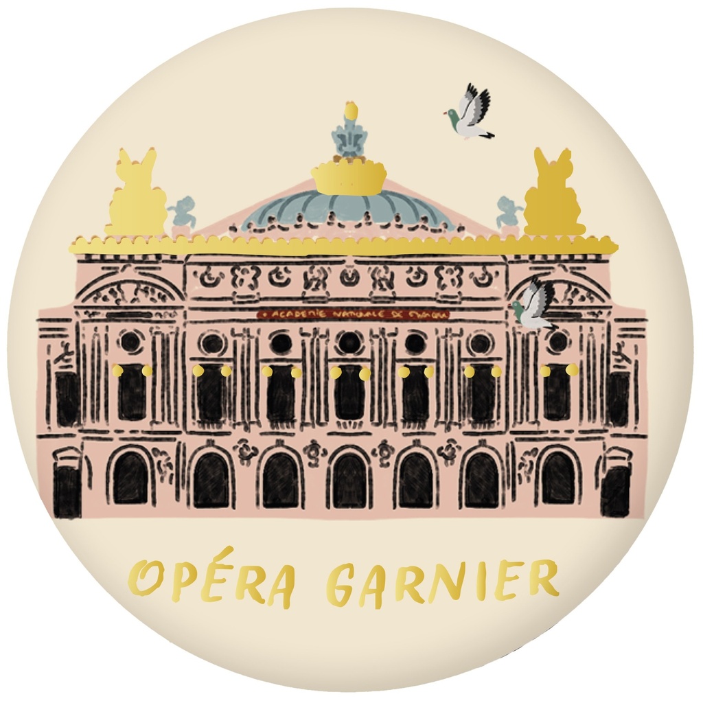 MAGNET ROND PARIS JE T ADORE OPERA