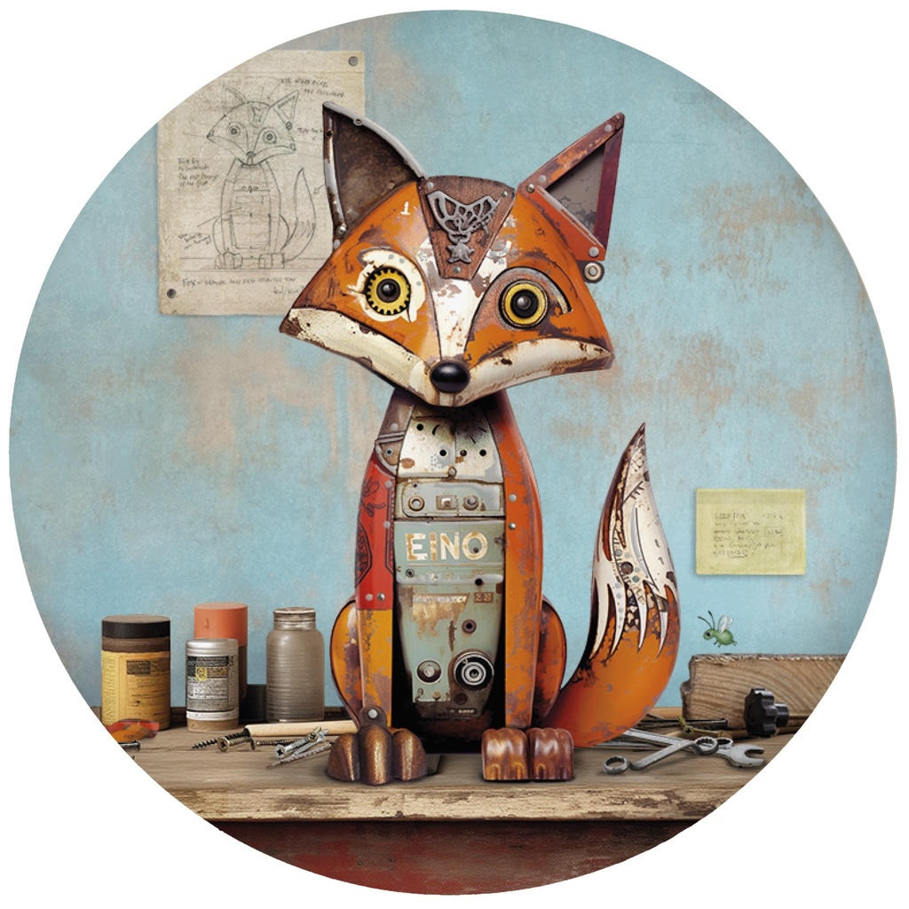 MAGNET ROND SCRAPS RENARD