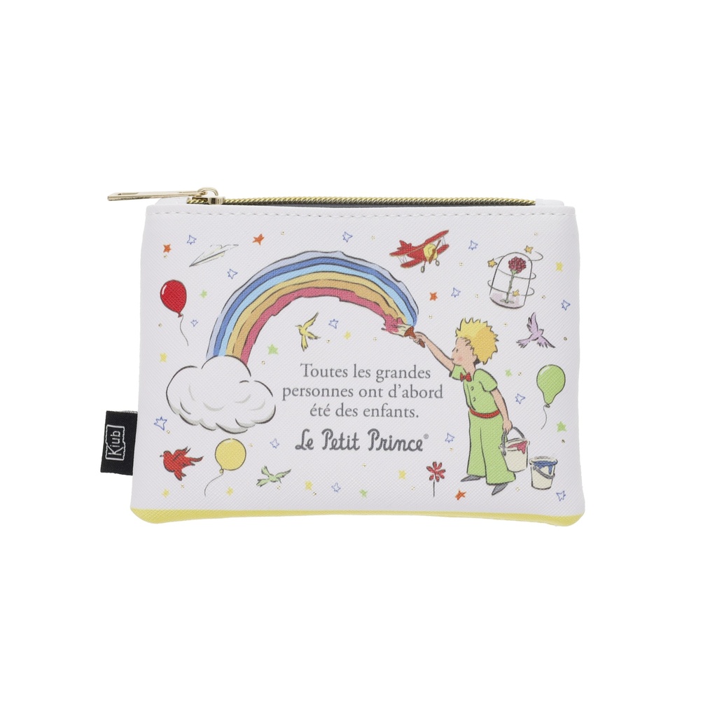 PORTE MONNAIE PU PLAT 10X14 CM LPP ENFANTS COULEURS