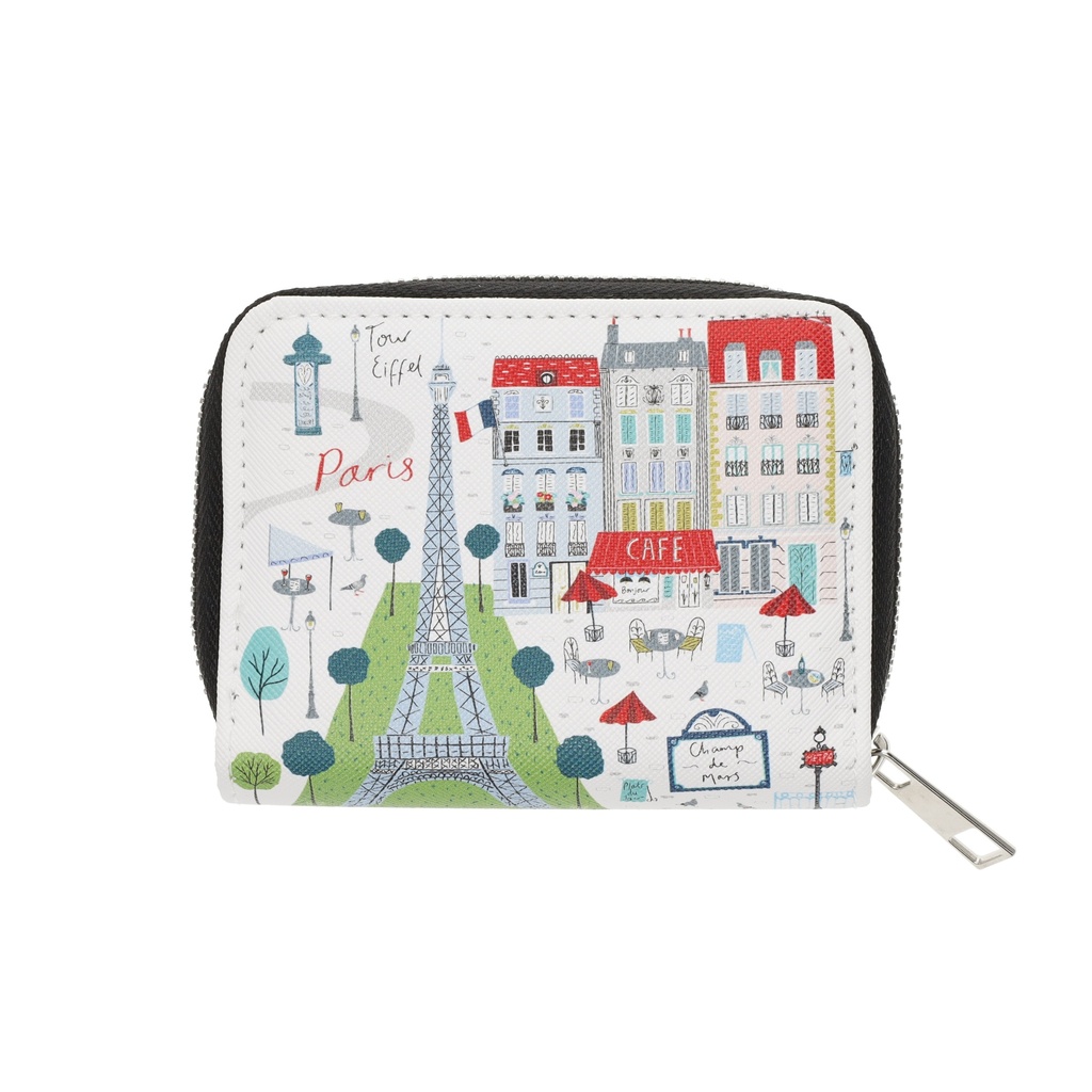 PORTE MONNAIE CARRE ZIPPE LE TOUT PARIS CHAMPS DE MARS