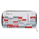 PORTE MONNAIE RECTANGULAIRE ZIPPE LE TOUT PARIS TOITS