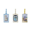 ETIQUETTE BAGAGE EN PU EN DISPLAY EVASION ASSORTI ALL OVER ET PLACE