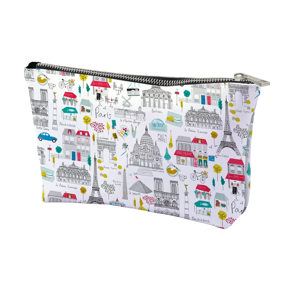 POCHETTE TRAPEZE PM LE TOUT PARIS BLANC