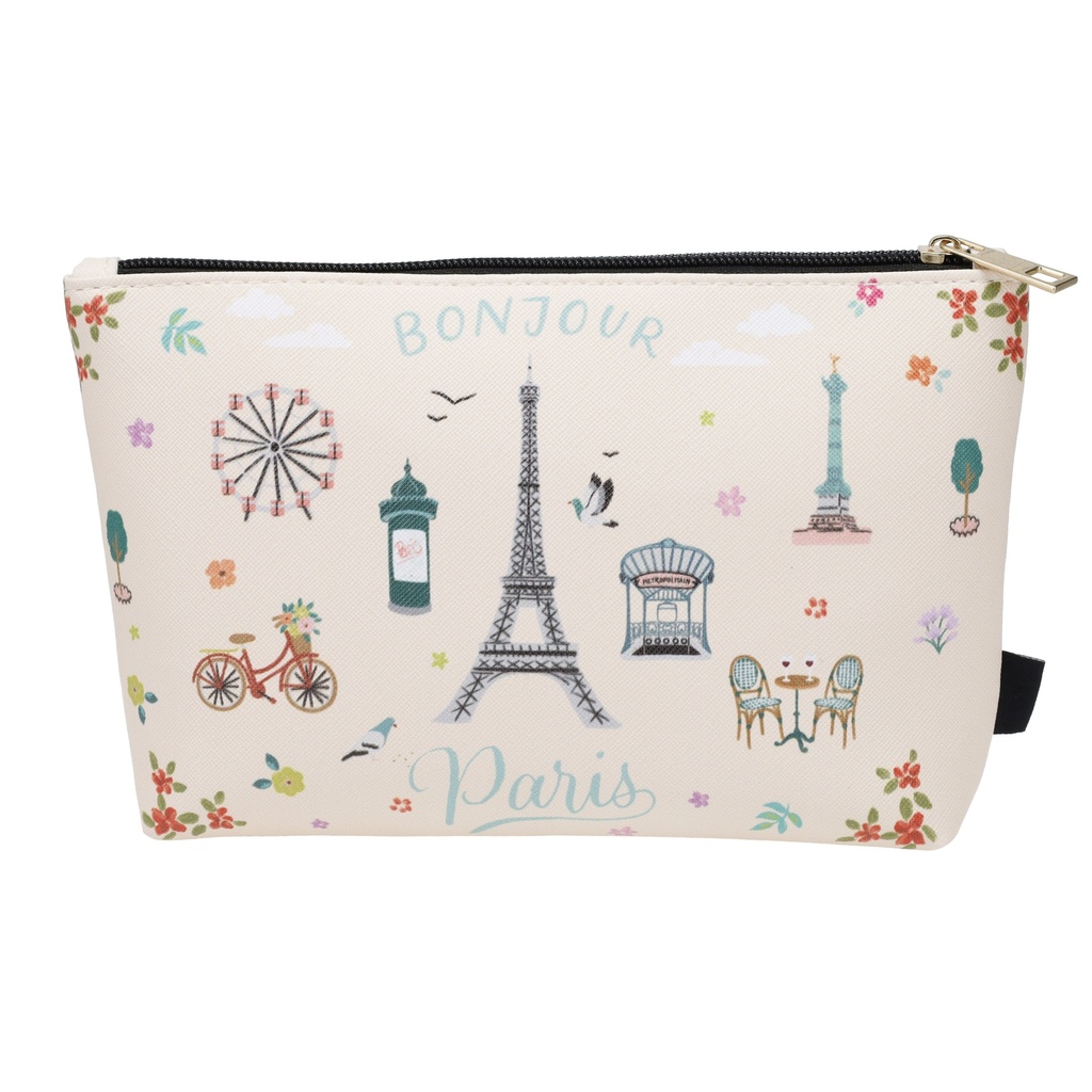 POCHETTE TRAPEZE PM PARIS JE T ADORE BONJOUR