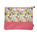 POCHETTE PLATE PVC TRANSPARENT ALL OVER 3 FEUILLAGE
