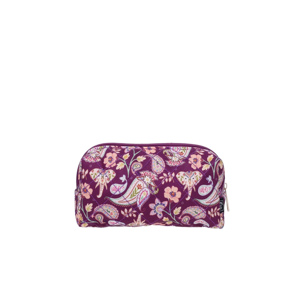 TROUSSE DE TOILETTES EN TISSU MATELASSE ESPRIT CACHEMIRE