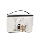 VANITY EN POLYCOTON AVEC LINING BUG ART COUPLE DE CHATS