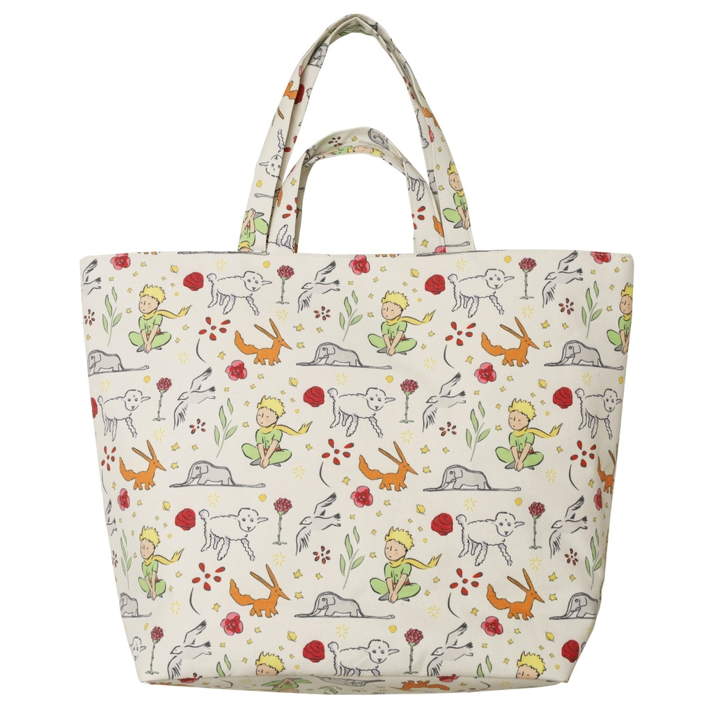 SAC CABAS XL LE PETIT PRINCE BLANC LIBERTY