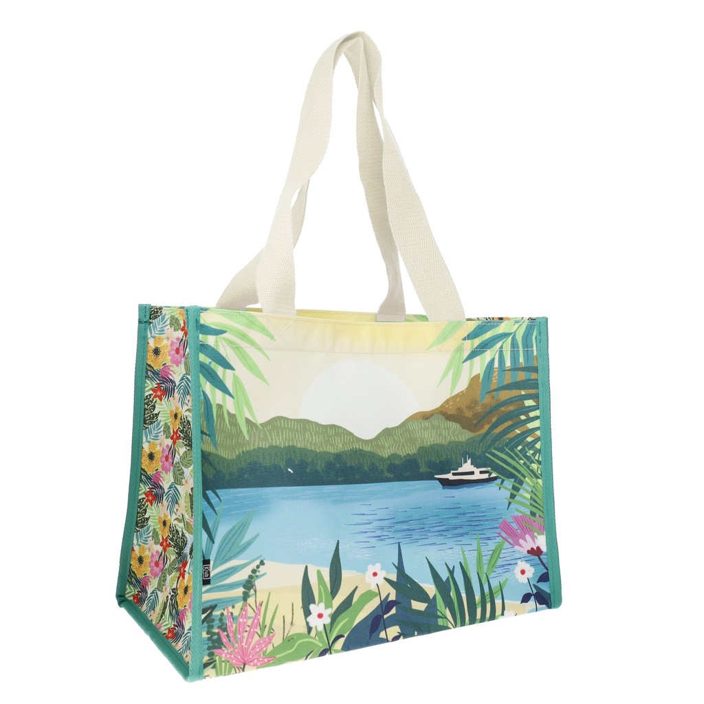 CABAS RECTANGULAIRE CANVAS 30 X 40 CM PLACE CROISIERE + ALL OVER F