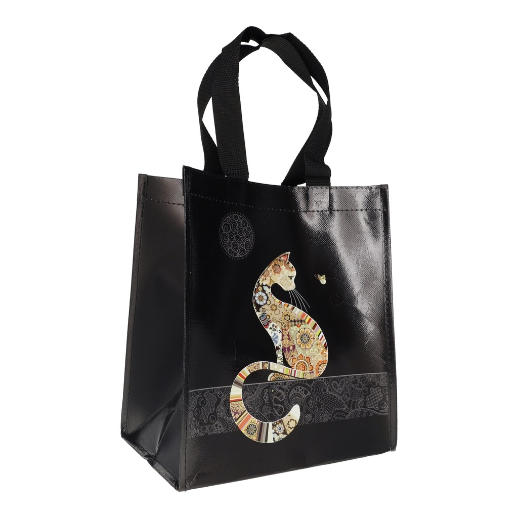 SAC CABAS EN PLASTIQUE RECYCLE BUG ART JEWELS CHAT ASSIS