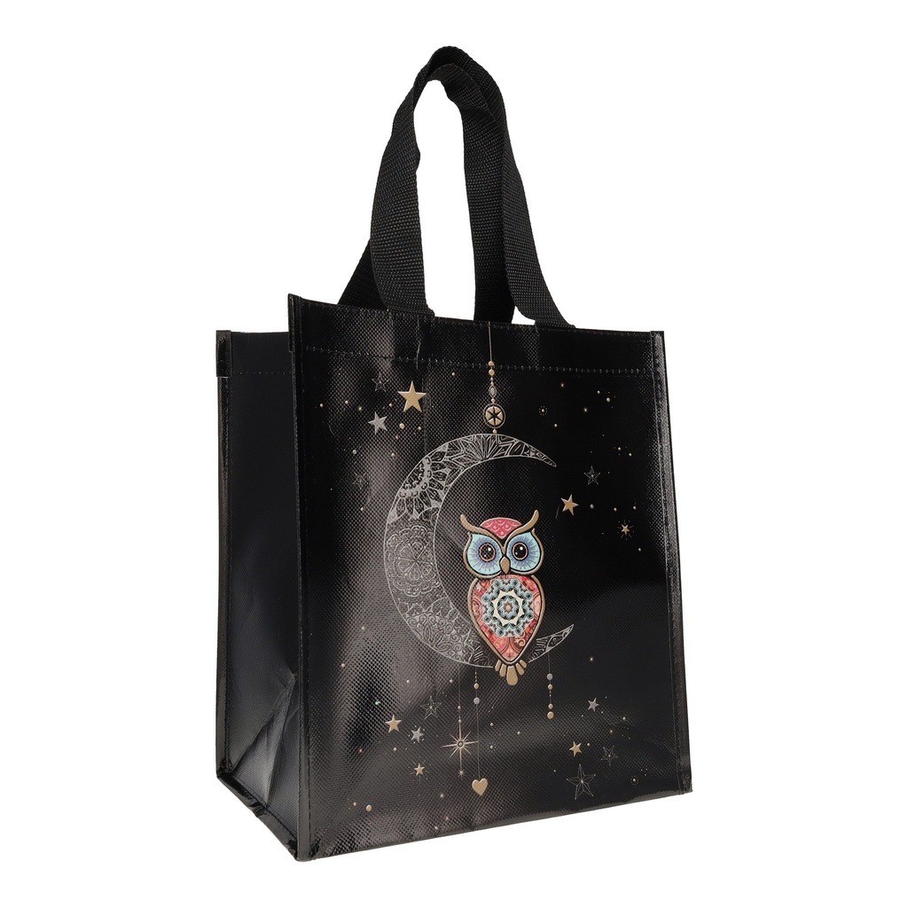 SAC CABAS EN PLASTIQUE RECYCLE JEWELS HIBOUX
