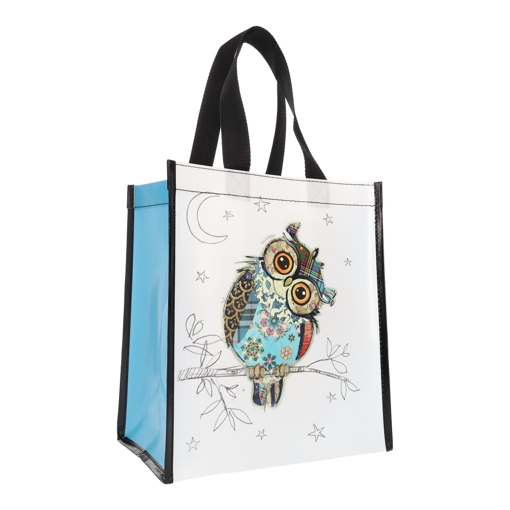 SAC CABAS EN PLASTIQUE RECYCLE KOOK CHOUETTE