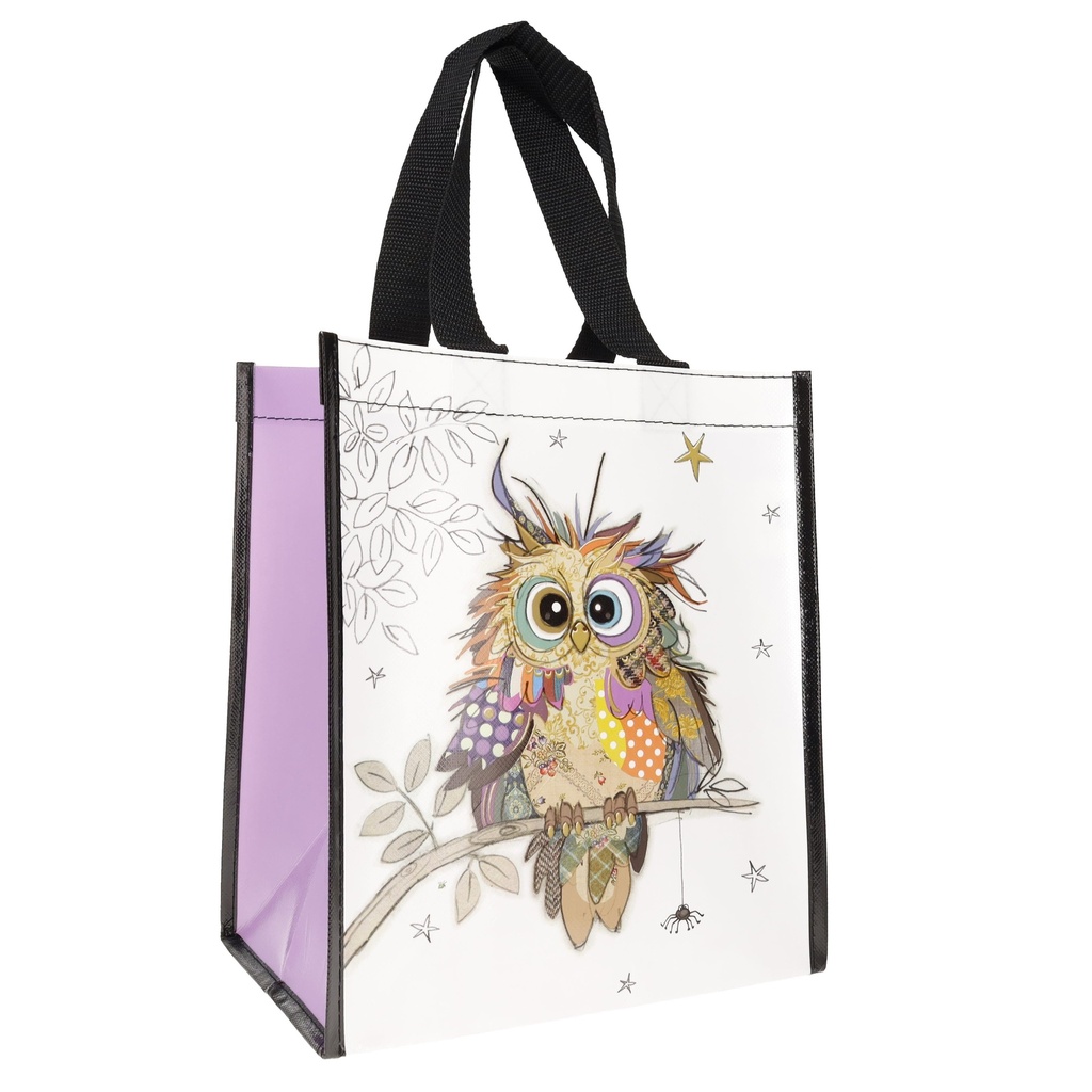 SAC CABAS EN PLASTIQUE RECYCLE KOOK BEBE CHOUETTE