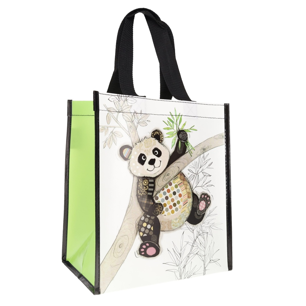 SAC CABAS EN PLASTIQUE RECYCLE KOOK PANDA