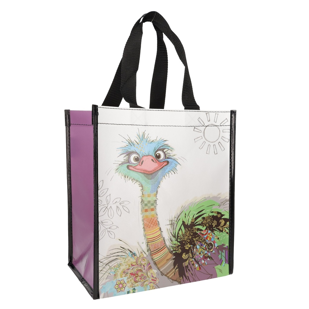 SAC CABAS EN PLASTIQUE RECYCLE KOOK AUTRUCHE