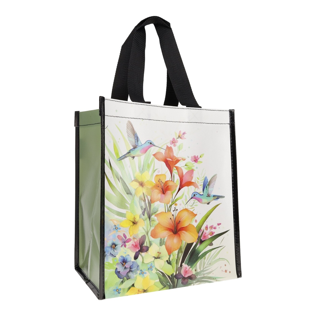SAC CABAS EN PLASTIQUE RECYCLE PORTFOLIO COLIBRIS