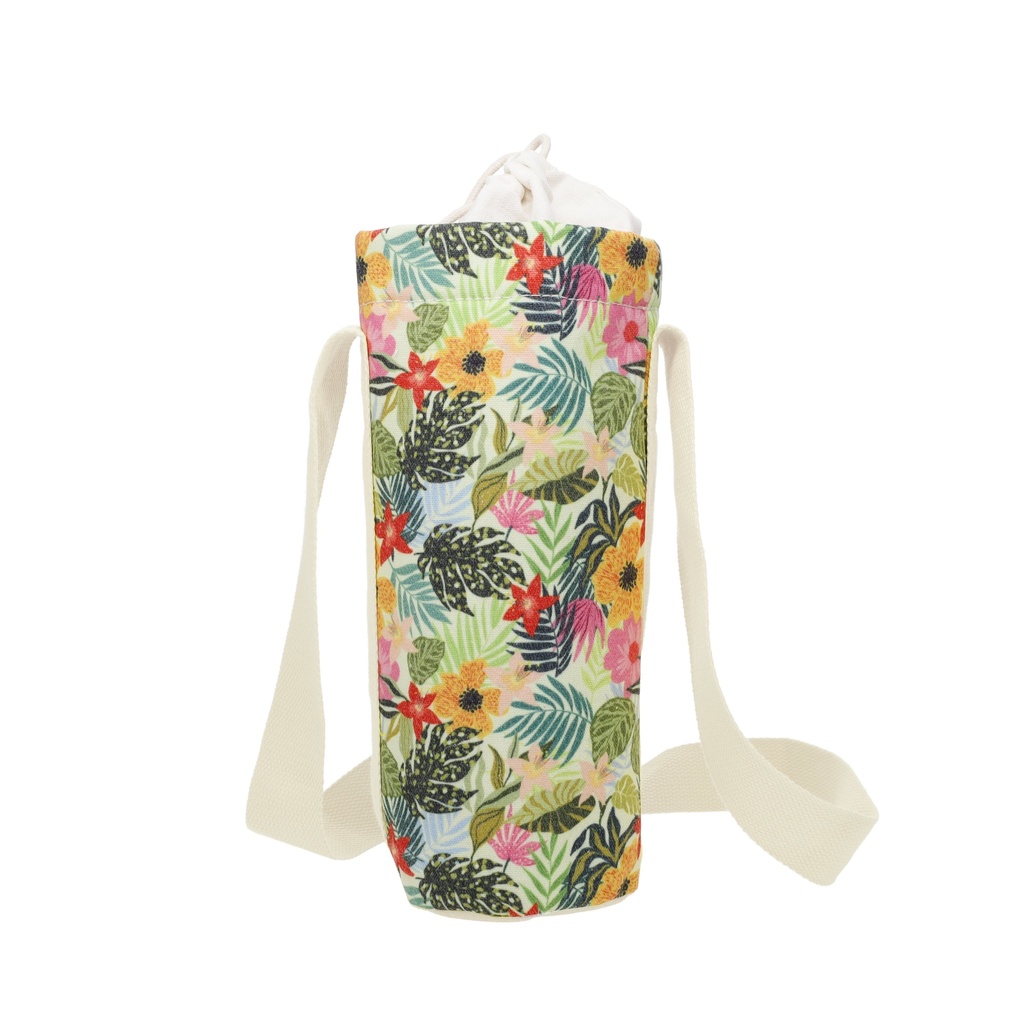 SAC BOUTEILLE ISO PATTERN FEUILLAGE TROPICAL