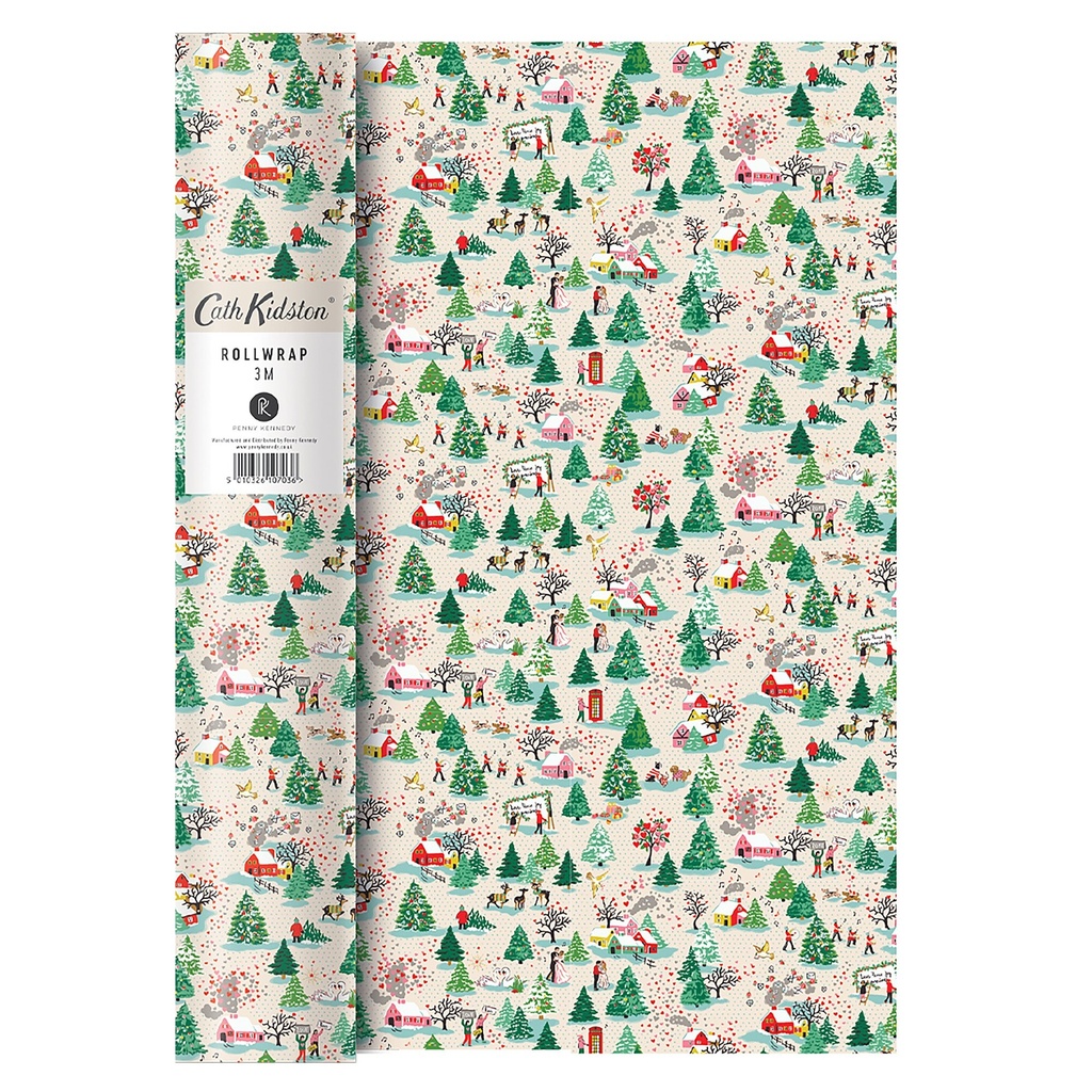 PAPIER CADEAU 70 X 300 CM - SIGNATURE NOEL CATH KIDSTON VILLAGE