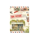 CARNET DE NOTE 48 PAGES 10,5 X 15 CM - BON VOYAGE