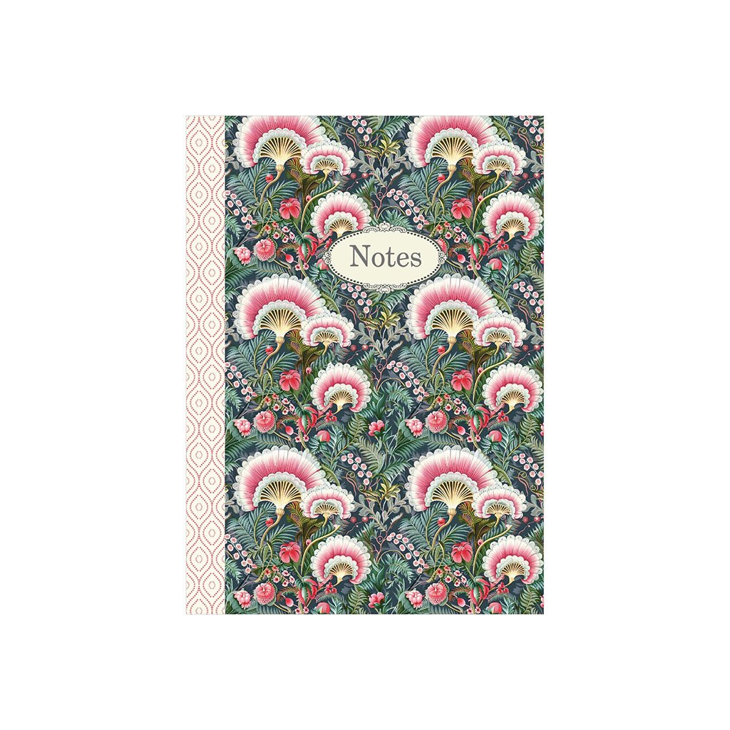 CARNET DE NOTE 48 PAGES 10,5 X 15 CM - PATTERN FLEUR EVENTAIL