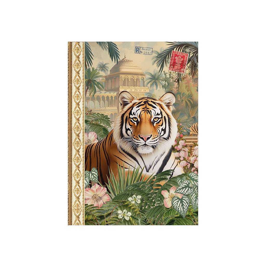 CARNET MOT DE PASSE 48 PAGES 10 X 15 CM - TIGRE