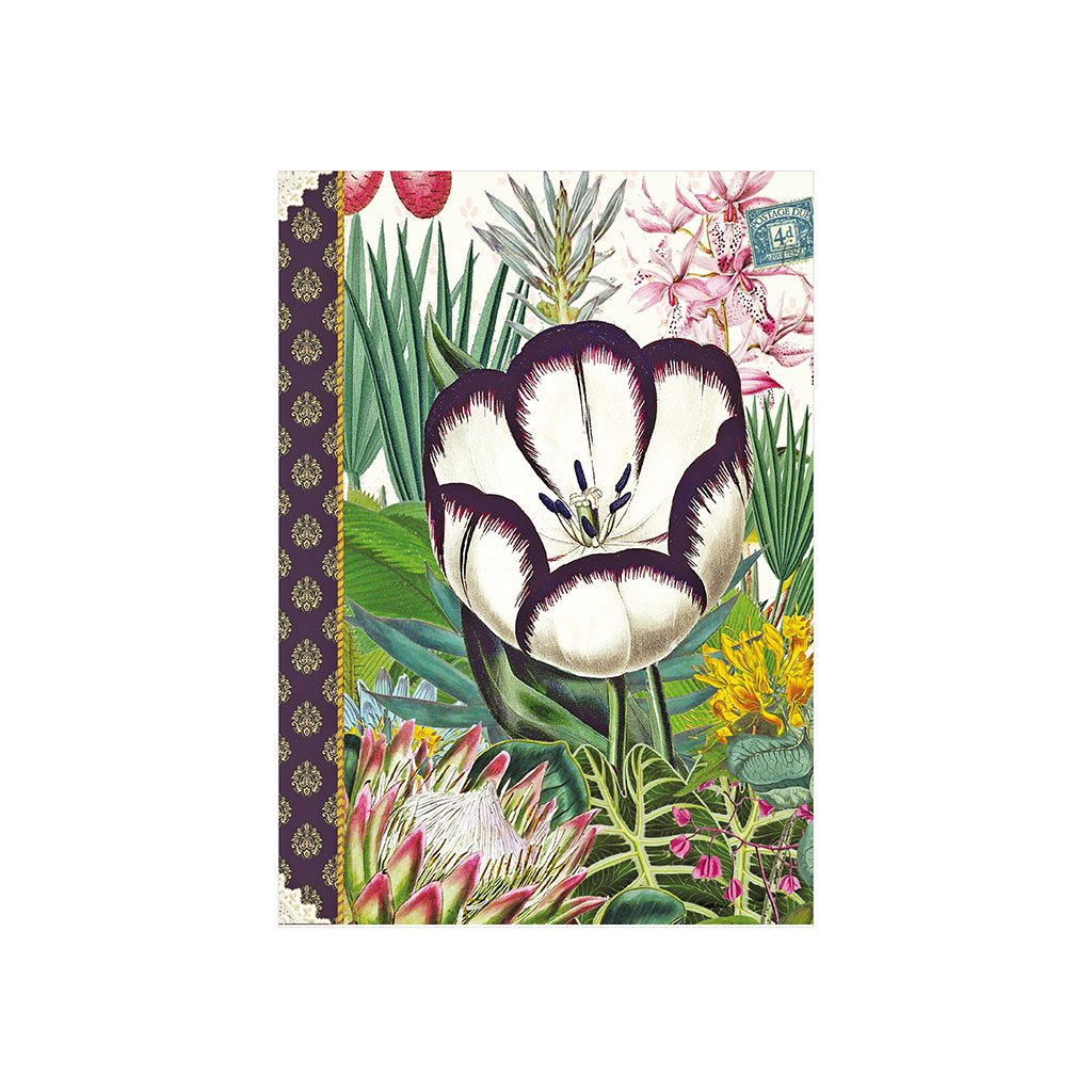 CARNET MOT DE PASSE 48 PAGES 10 X 15 CM - TULIPE