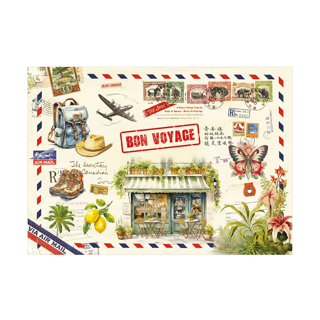 CAHIER ILLUSTRE 48 PAGES 21 X 15 CM - BON VOYAGE