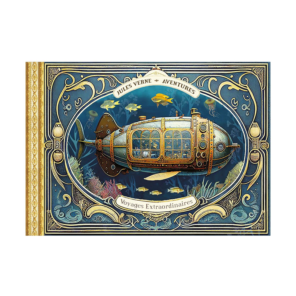 CAHIER ILLUSTRE 48 PAGES 21 X 15 CM - JULES VERNE