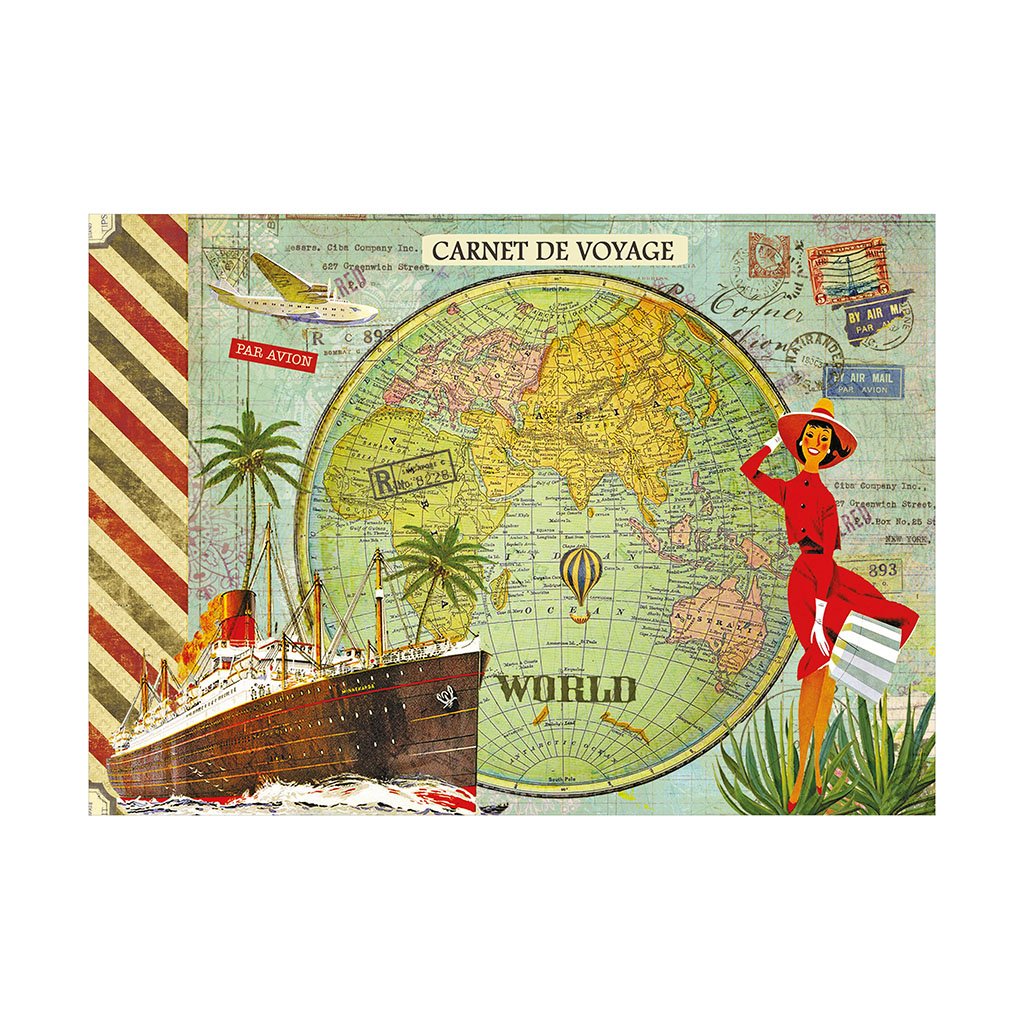 CAHIER ILLUSTRE 48 PAGES 21 X 15 CM - MONDE