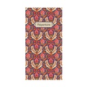 REPERTOIRE ADRESSES 48 PAGES 21 X 10 CM - PATTERN VIOLET FLEURS ROUGES