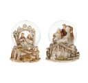BOULE A NEIGE 65 MM RELIGIEUSE ASSORTIS BEIGE