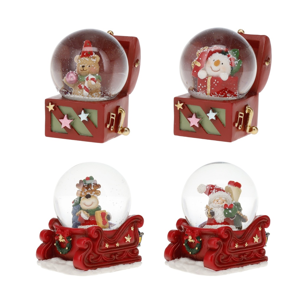 BOULE A NEIGE 45 MM NOEL PERSONNAGES
