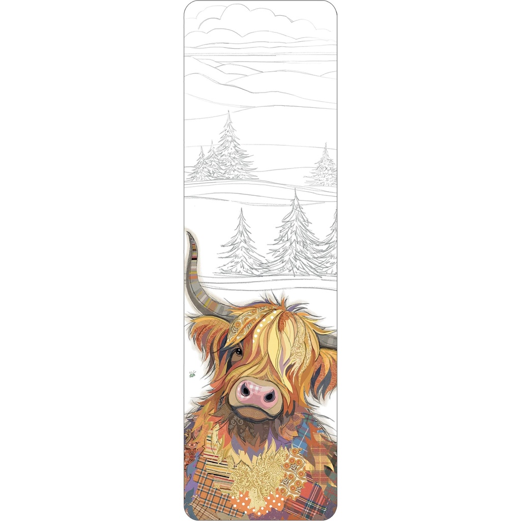 MARQUE PAGES KOOK VACHE ECOSSAISE