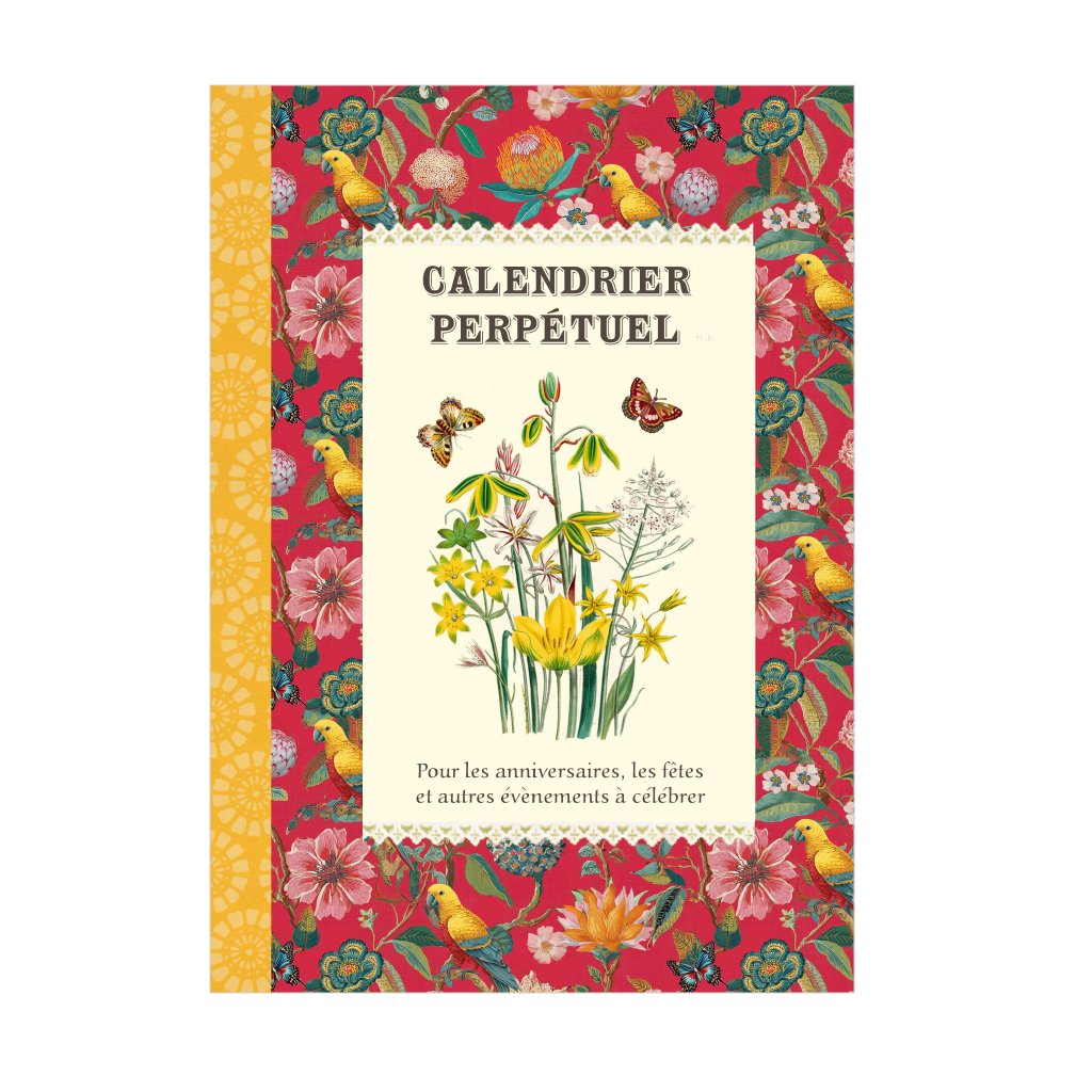 CALENDRIER PERPETUEL 12 PAGES 15 X 21 CM - PERROQUET