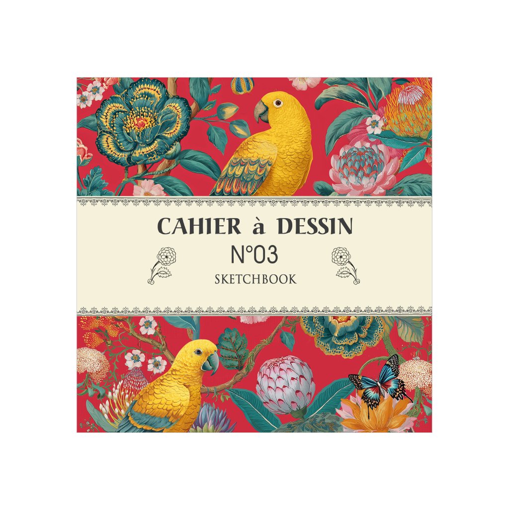 CAHIER A DESSIN 40 PAGES 21 X 21 CM - N03