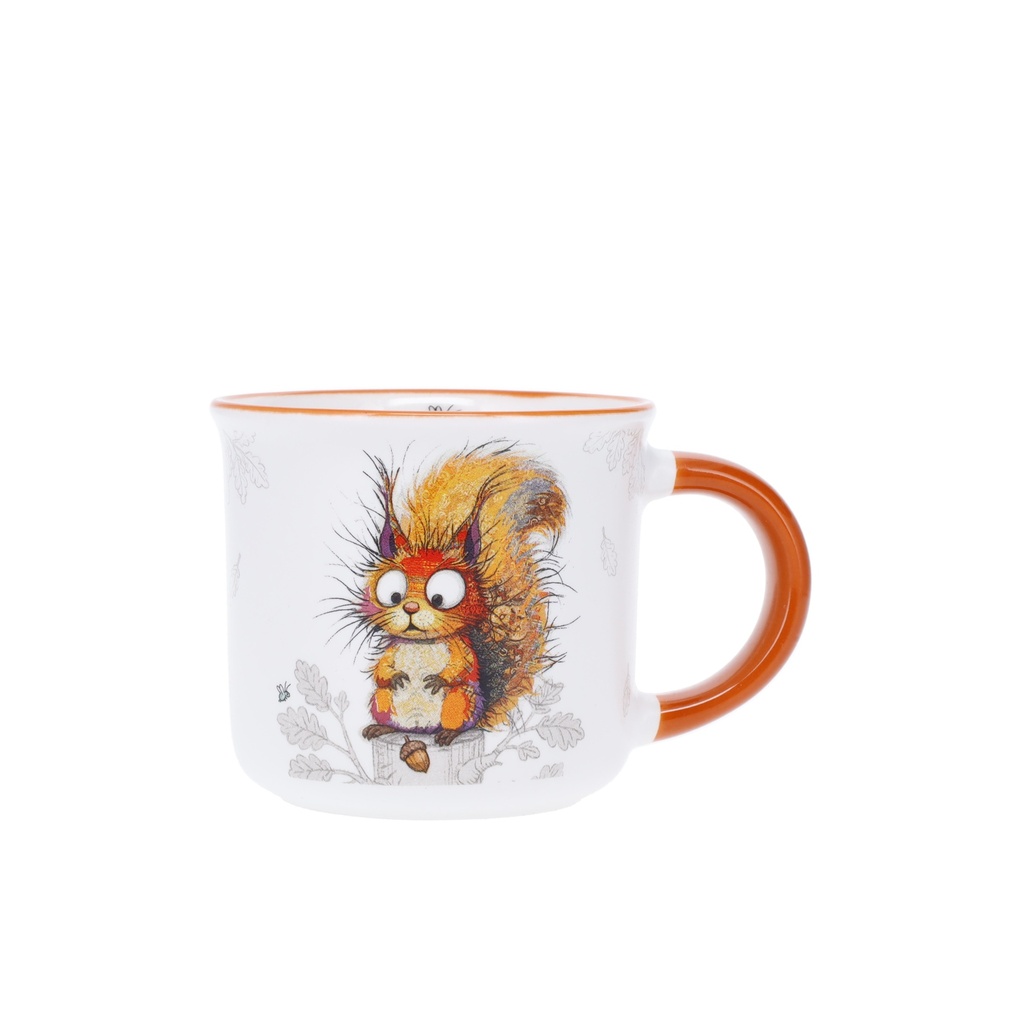 MUG TIMBALE EXPRESSO 125 ML KOOK ECUREUIL NOISETTE