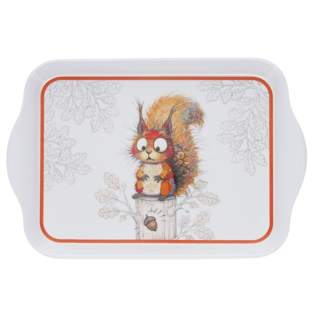 PLATEAU MELAMINE PM KOOK ECUREUIL NOISETTE