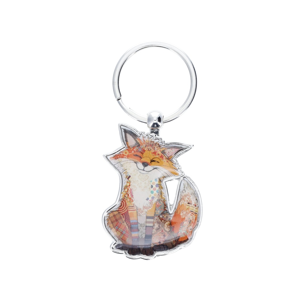 PORTE CLE EN FORME EN METAL KOOK RENARD