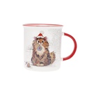 MUG TIMBALE DROIT M 320 ML KOOK NOEL CHAT ROUX