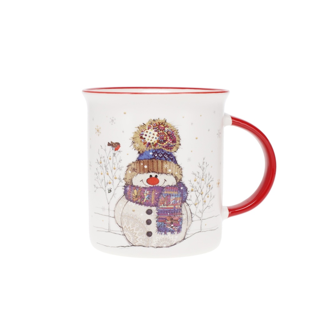 MUG TIMBALE DROIT M 320 ML KOOK NOEL BONHOMME DE NEIGE