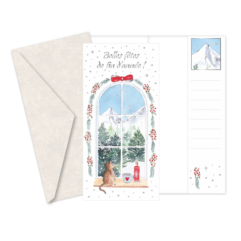 CARTE PORTE BILLETS LES JOYEUSES - AQUARELLE