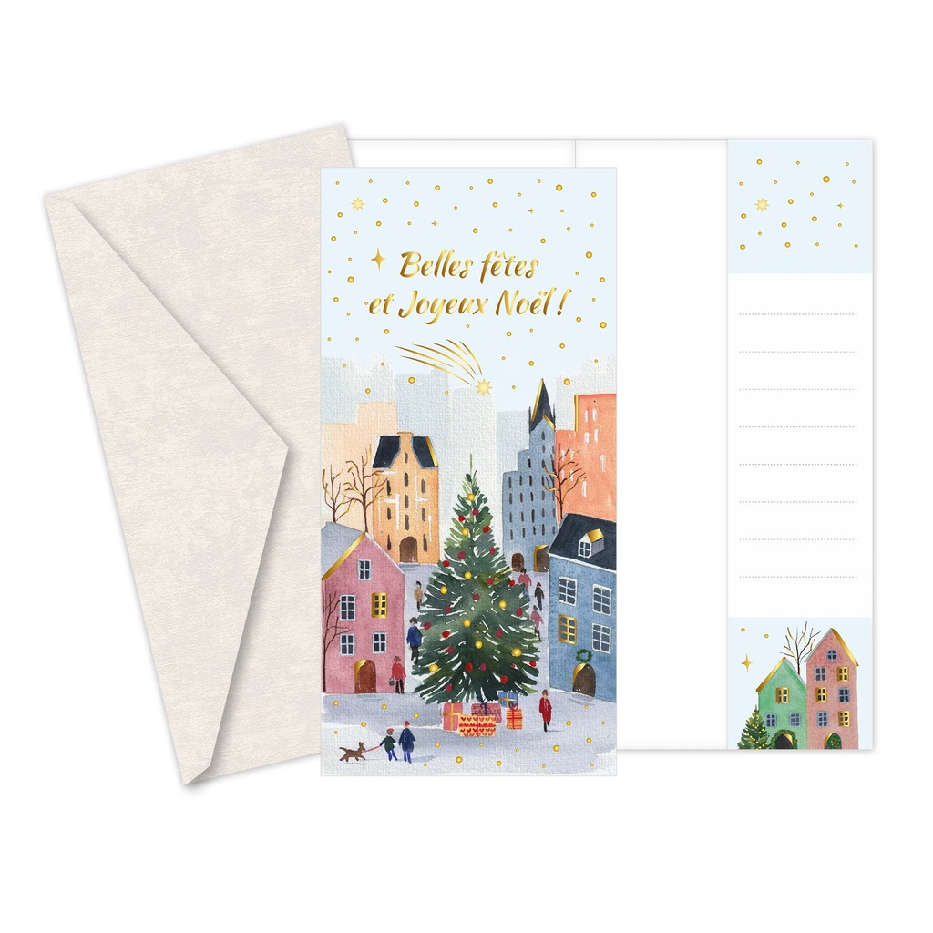 CARTE PORTE BILLETS LES JOYEUSES - AQUARELLE