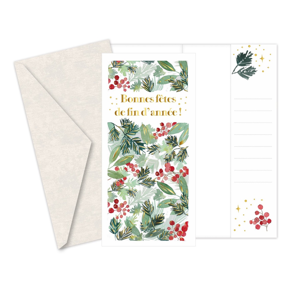 CARTE PORTE BILLETS LES JOYEUSES - AQUARELLE